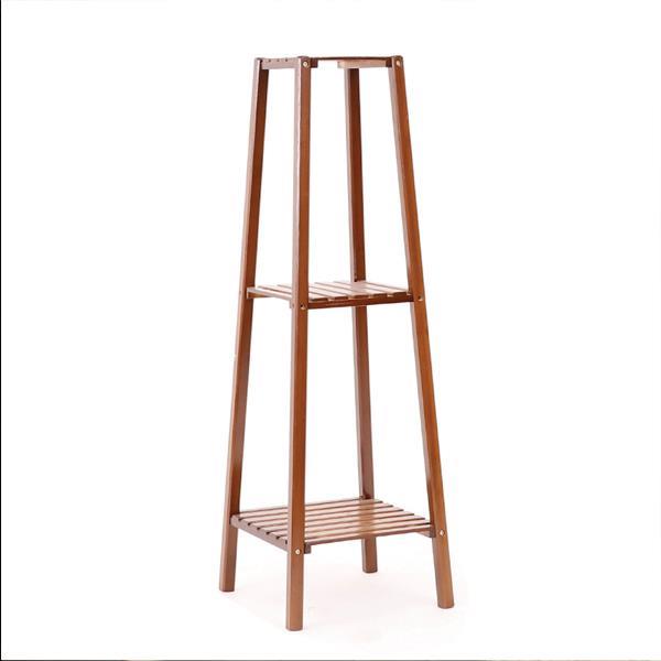 Ανθοστήλη ξύλινη 3 επιπέδων Υ100x32x32εκ. - Image 2