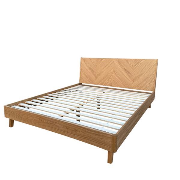 Κρεβάτι διπλό Nextdeco Stanley για στρώμα 160x200εκ. σε φυσικό χρώμα Υ90x168x210εκ. - Image 5