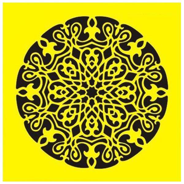 Στένσιλ πλαστικό "Μοτίβο 3" 16x16εκ. (ST0067) - Image 2