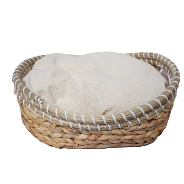 Καλάθι-κρεβάτι κατοικιδίων 40x32xΥ9,5/11,5εκ. από rattan - Image 2