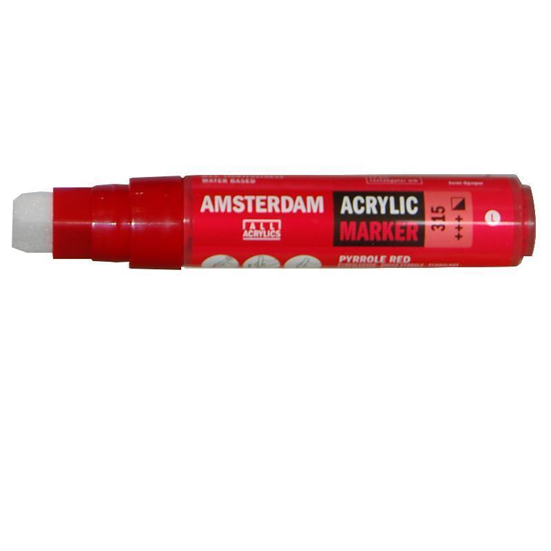 Talens amsterdam marker 315 pyrrole red large - Image 2