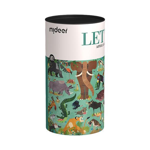 Mideer παζλ Let's Learn - Τα ζώα της Αφρικής 126 τεμαχίων - Image 2