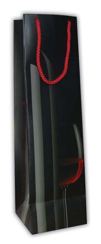 Next χάρτινη τσάντα κρασιού μαύρη Υ40,5x11,5x11,5 - Image 2