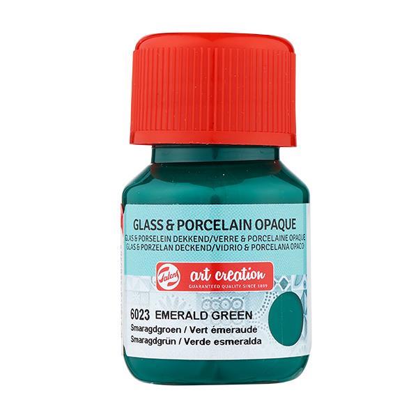 Talens χρώμα glass/porcelain opaque 6023 emerald green 30ml - Image 2