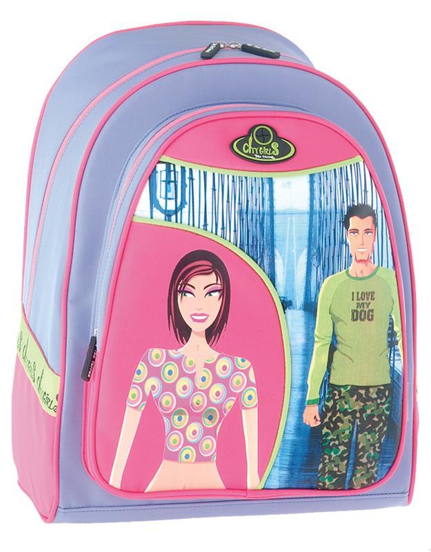 Τσάντα πλάτης city girls new york 33χ42εκ. - Image 2