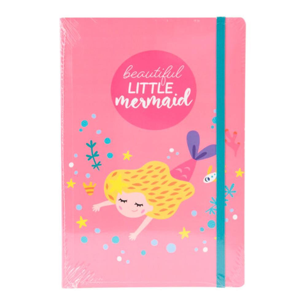 Σημειωματάριο Α5 "Beautiful little mermaid" ροζ 14x21εκ. - Image 2