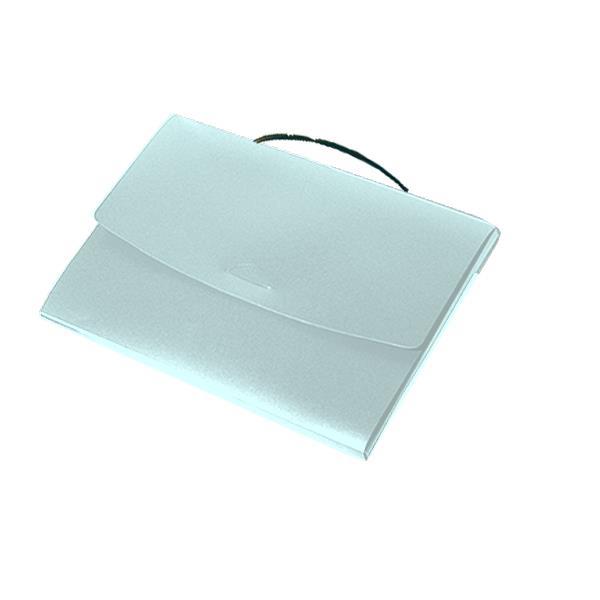 Next τσάντα συνεδρίων PP μπλε διάφανη Υ25x35x4εκ. - Image 2