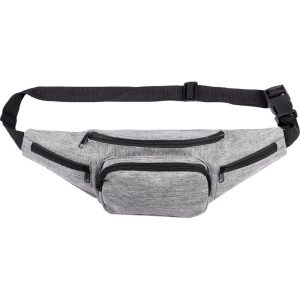 Τσαντάκι μέσης γκρι με 3 θήκες, γκρι Υ43,5x15x8 εκ.