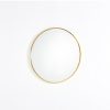Καθρέφτης επιτοίχιος στρογγυλός Nextdeco χρυσό μεταλλικό πλαίσιο Ø50εκ.
