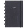 Next ημερολόγιο 2025 fabric plus ημερήσιο σπιράλ γκρι 14x21εκ.