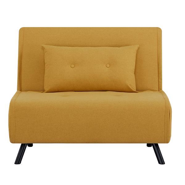 Πολυθρόνα κρεβάτι Nextdeco Berlin μουσταρδί Υ92x100x91εκ. - Image 6