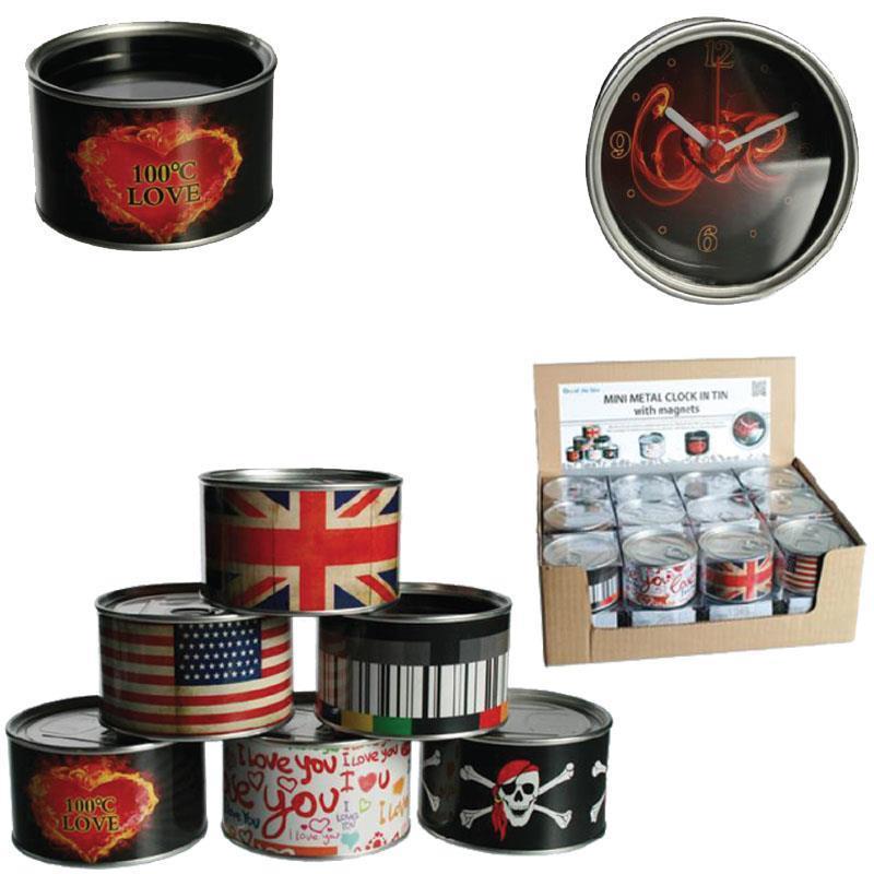 Ρολόι μεταλλικό μίνι 6 σχέδια διαμέτρου 8,5εκ. - Image 2