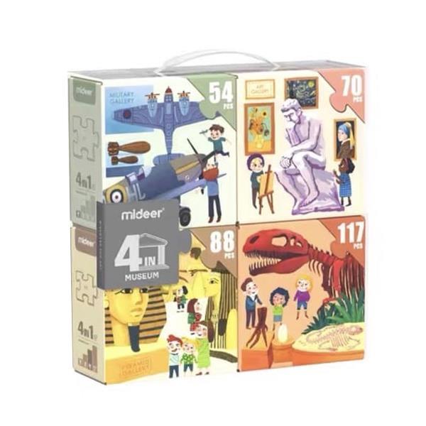 Mideer παζλ 4 σε 1 "Μουσείο" 54,70,88 - 117τμχ - Image 2