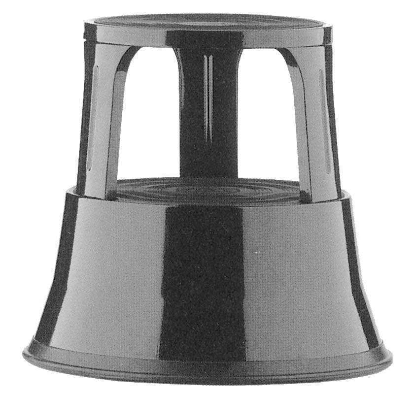 Μεταλλικό σκαμπό-σκαλοπάτι με ρόδες, γκρι Υ43xØ29x45εκ. - Image 2