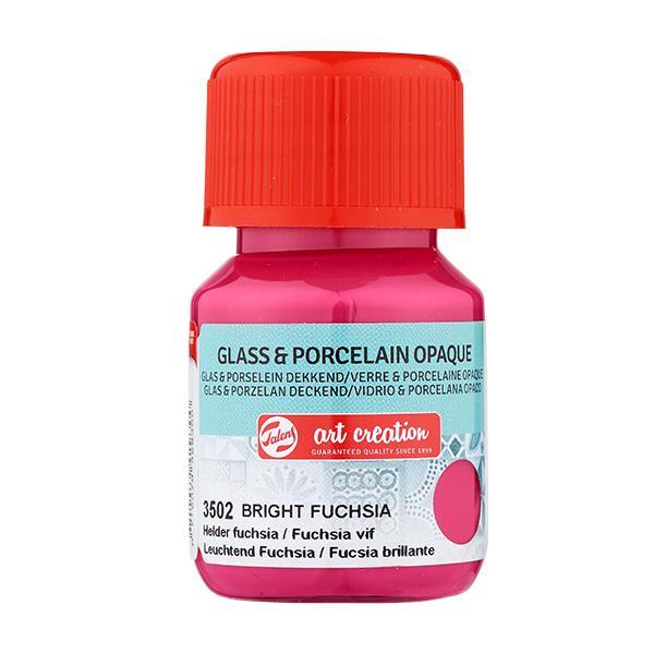 Talens χρώμα glass/porcelain opaque 3502 bright fuchsia 30ml - Image 2