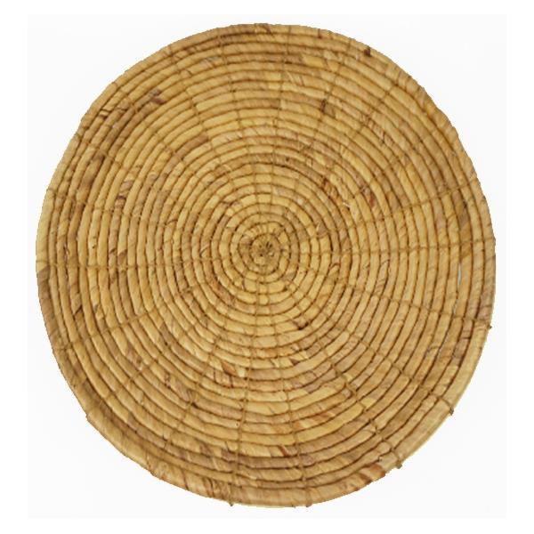 Ψάθινο διακοσμητικό τοίχου BOHO από rattan σε φυσικό χρώμα Ø43xΥ6εκ - Image 2