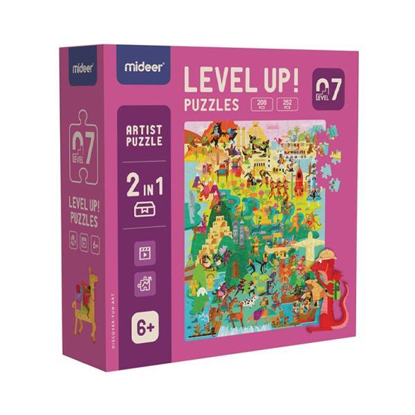 Mideer παζλ 3 σε 1 - Level Up 7 "Artists series" 208 - 252 τμχ - Image 2