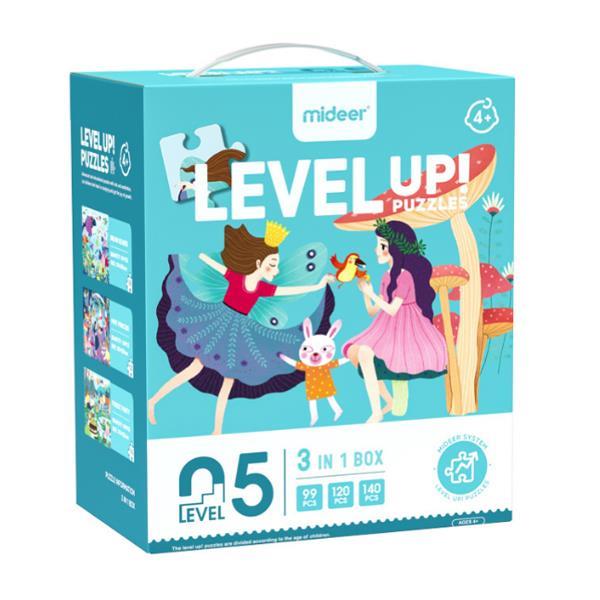 Mideer παζλ 3 σε 1 - Level Up 5 "Magic World" 99,120 - 130τμχ - Image 2