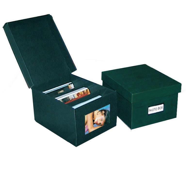 Κουτί χάρτινο με παράθυρο για φωτογραφίες πράσινο 10x15εκ - Image 2