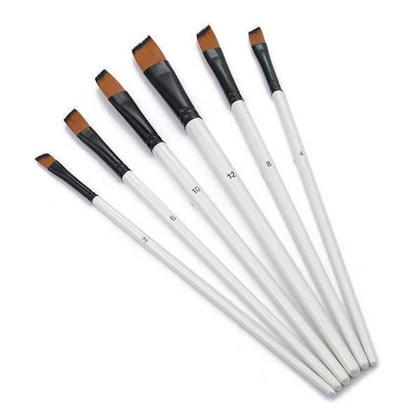 Σετ 6 πινέλα με slip συνθετική τρίχα σε blister - Image 2