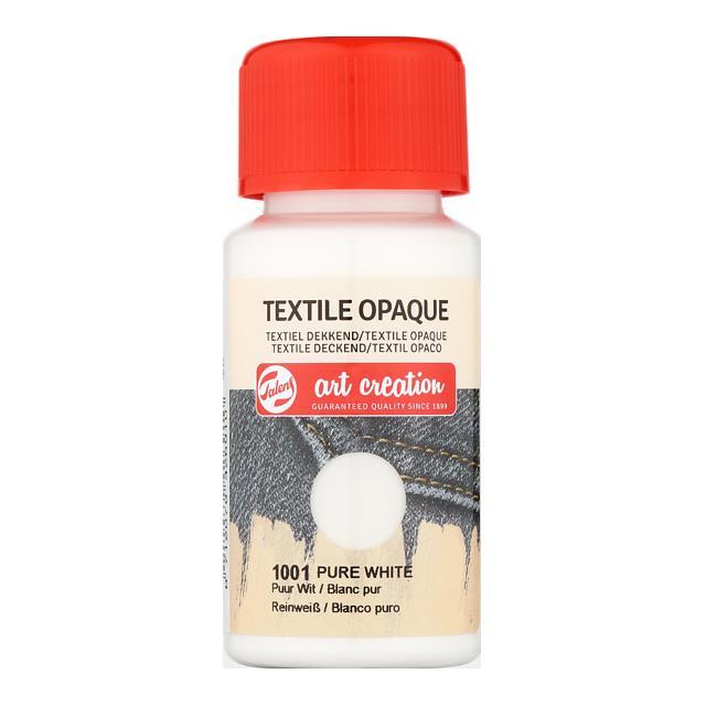 Talens χρώμα textile opaque 1001 pure white 50ml - Image 2