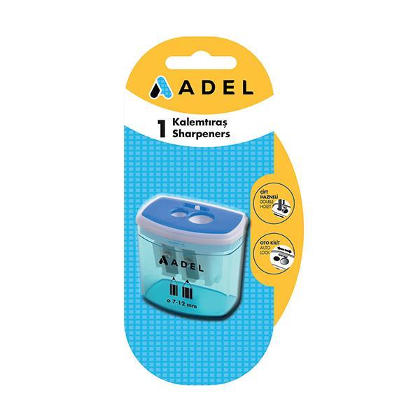 Adel διπλή μεταλλική ξύστρα σε blister - Image 2