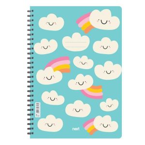 Next trends clouds τετράδιο σπιράλ 2 θέματα 70 φύλλα 21x29εκ.