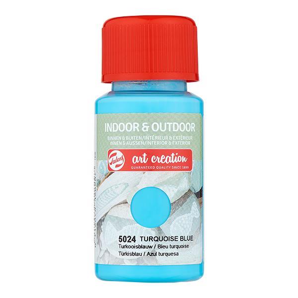 Talens χρώμα indoor/outdoor 5024 turquoise blue 50ml - Image 2