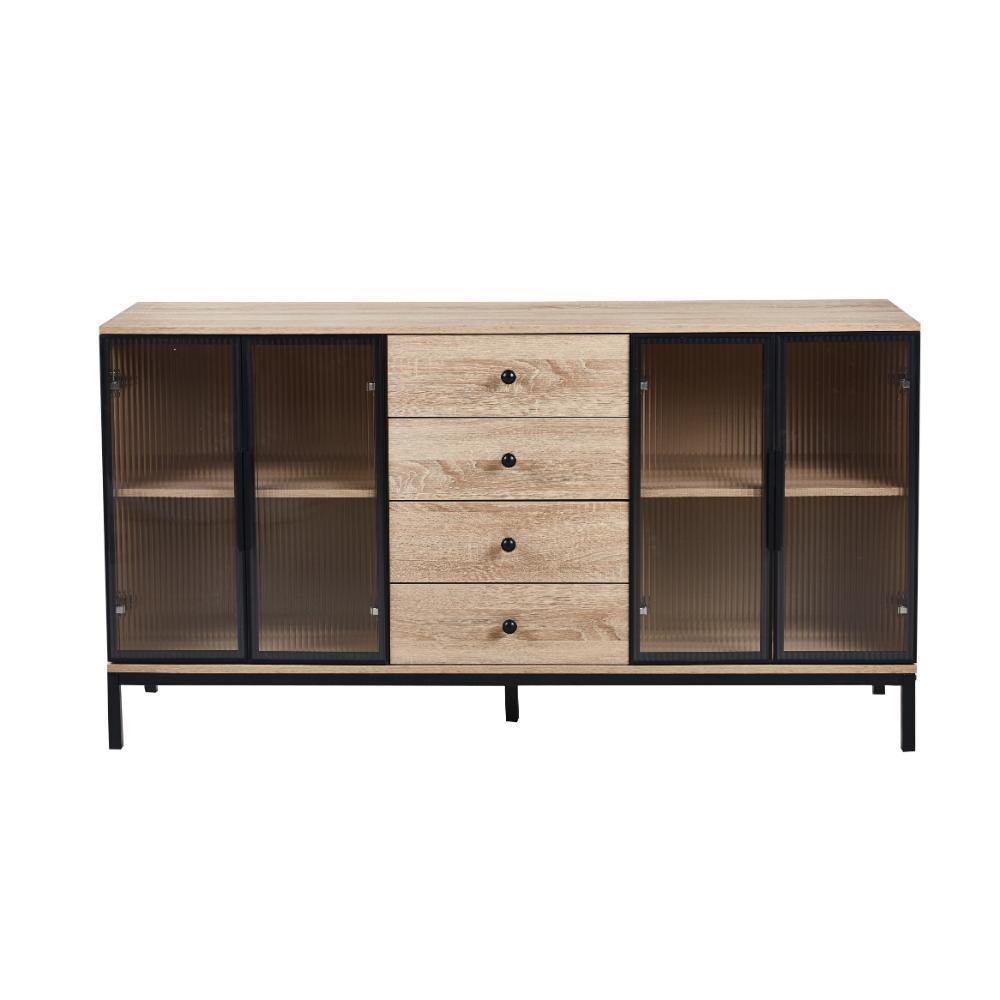 Έπιπλο τηλεόρασης μπουφές Nextdeco ξύλινο Υ85x40x160 εκ. - Image 3