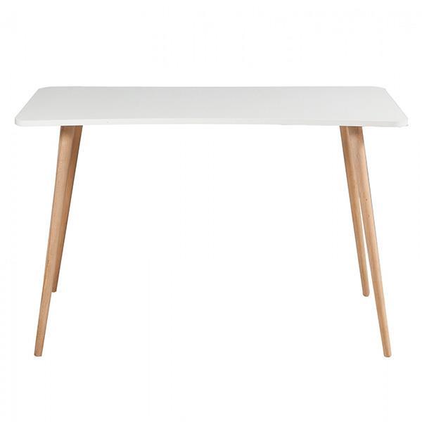 Γραφείο ξύλινο με λευκή επιφάνεια 80x40xΥ73εκ. - Image 2