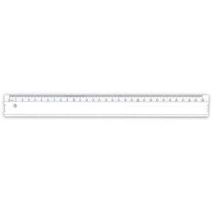 Ark χάρακας 30εκ. πλαστικός λευκός