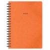 Next ημερολόγιο 2025 πρεσπάν ημερήσιο σπιράλ πορτοκαλί 14x21εκ.