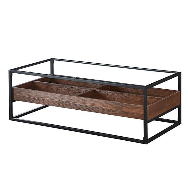 Τραπέζι μεταλλικό Nextdeco επιφάνεια από MDF Υ40x120x60εκ. - Image 2