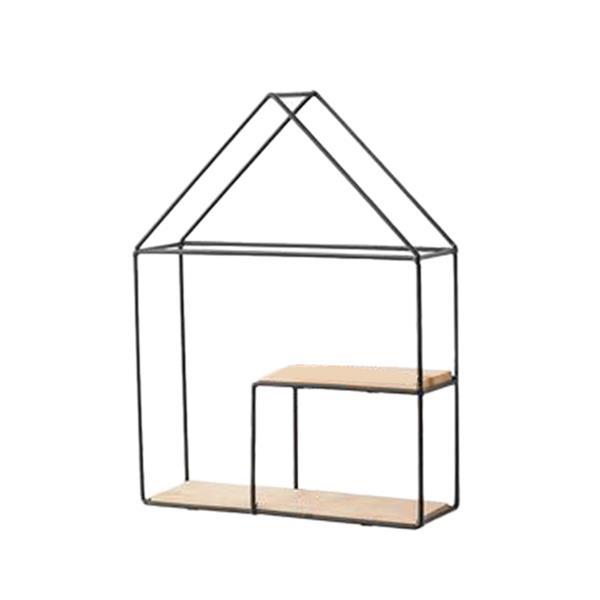 Ράφι επιτοίχιο Nextdeco minimal διπλό μαύρο Υ32,5x24,5x8εκ. - Image 3