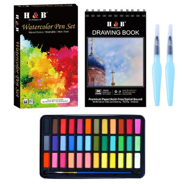 Σετ νερομπογιές με 40 τεμάχια 26x15,2x3εκ. - Image 3