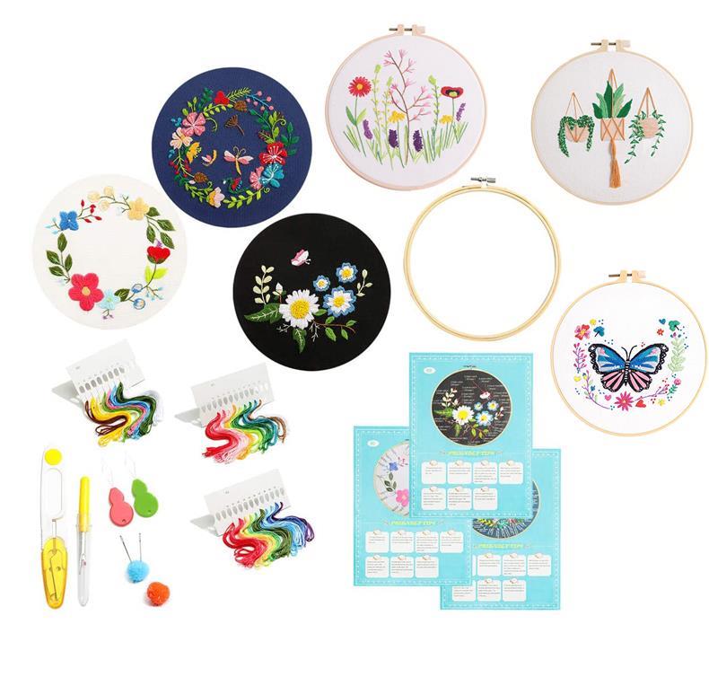 Σετ κεντήματος-εργόχειρο floral Υ20x20x2εκ. - Image 2