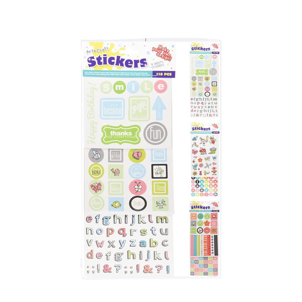 Αυτοκόλλητα 3 σελίδες 110 σχέδια από ζωάκια - Image 2