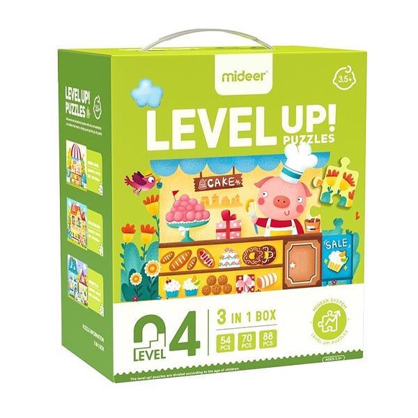 Mideer παζλ 3 σε 1 - Level Up 4 "Town" 54,70 - 88τμχ - Image 2