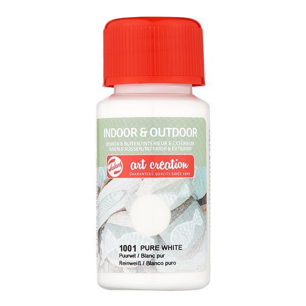 Talens χρώμα indoor/outdoor 1001 pure white 50ml - Image 2