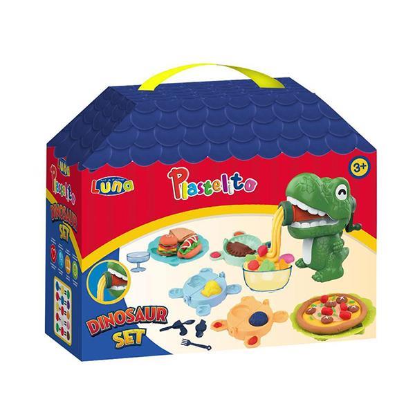 Luna Πλαστοζυμαράκια Δεινόσαυρος με εργαλεία 28x11x23,5εκ. - Image 2