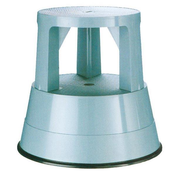 Πλαστικό σκαμπό-σκαλοπάτι με ρόδες, γκρι Υ43xØ29x45εκ. - Image 2