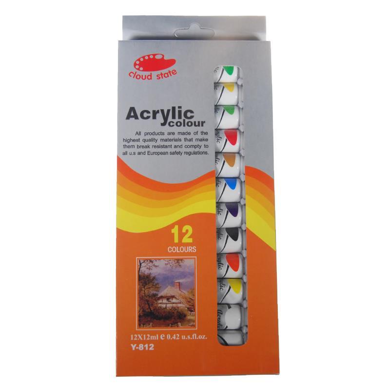 Ακρυλικό σετ 12 χρωμάτων, 12ml - Image 2