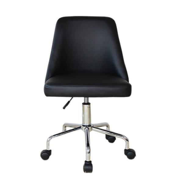 Καρέκλα γραφείου τροχήλατη Nextdeco μαύρη 55x44x80-88εκ. - Image 3