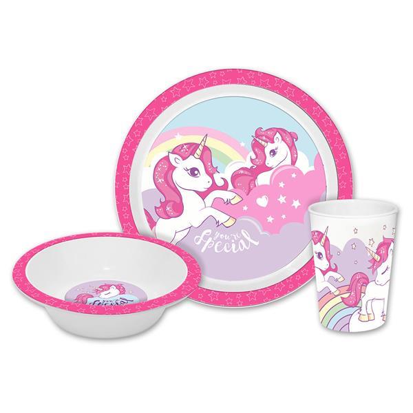 Σετ φαγητού 3 τμχ Unicorn 29x8xH24cm - Image 2