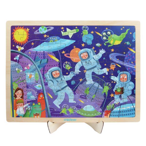 Mideer παζλ ξύλινο "Space Adventure" 100 τεμαχίων - Image 2