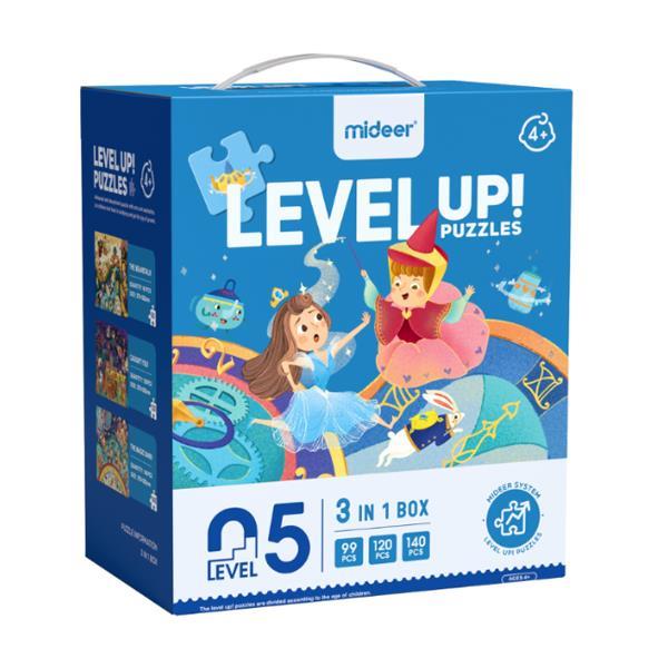 Mideer παζλ 3 σε 1 - Level Up 5 "Fairy Tale World" 99,120 - 140τμχ - Image 2