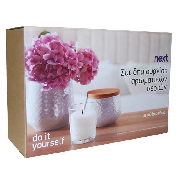 Σετ δημιουργίας αρωματικών κεριών "candle art" με αιθέριο έλαιο βανίλια - Image 3