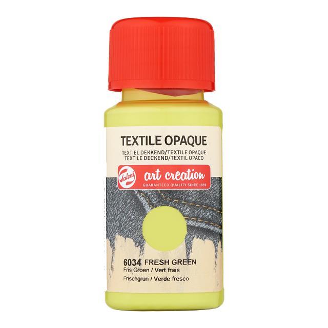 Talens χρώμα textile opaque 6034 fresh green 50ml - Image 2
