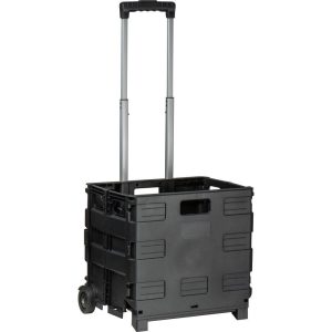 Καρότσι αγορών πτυσσόμενο πλαστικό, Υ90x30x40εκ.