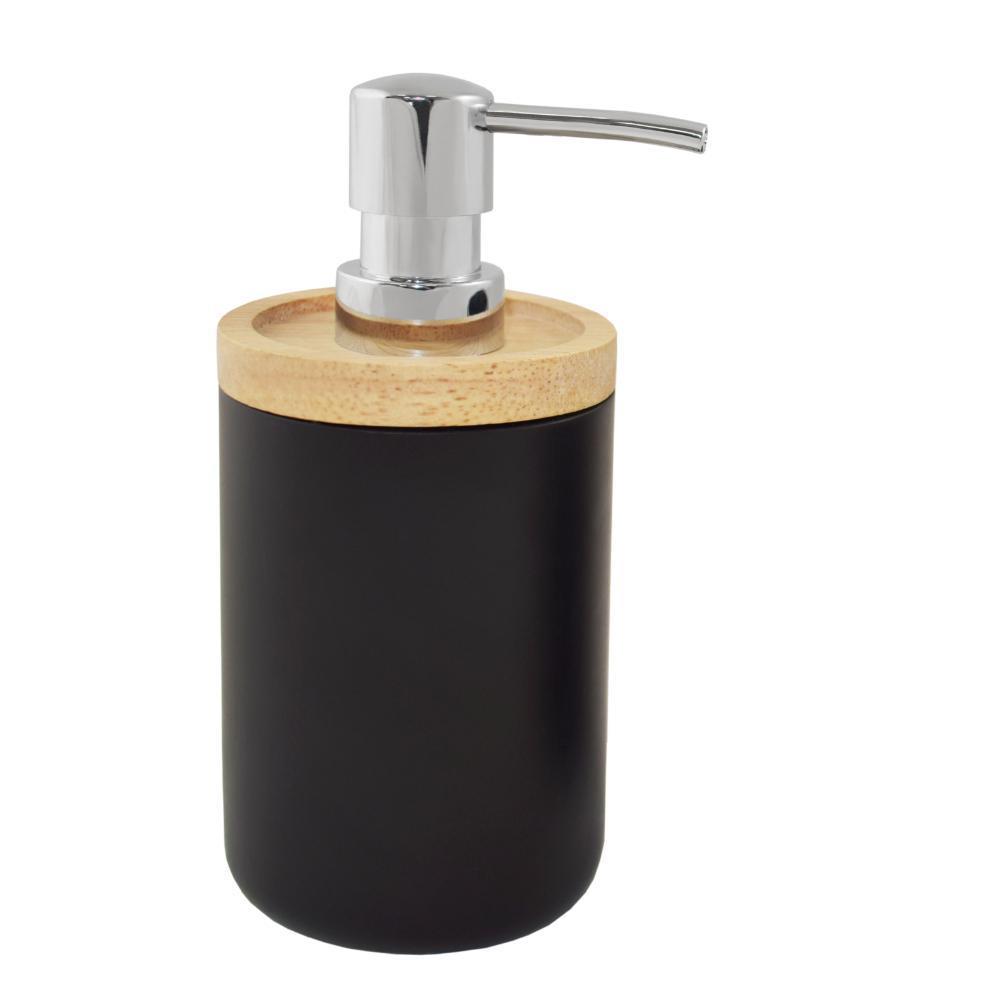 Δοχείο κρεμοσάπουνου 17,2xØ7,8εκ. μαύρο - Image 4